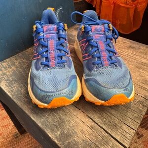 New Balance Kids Blue and Orange Sneakers